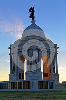 Pennsylvania Monument at Sunrise