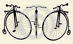 Penny-Farthing Bicycle Vector 02