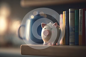 Penny-Pinching Bibliophile: Piggy Bank Among Books