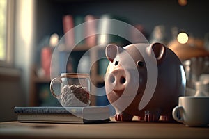 Penny-Pinching Bibliophile: Piggy Bank Among Books