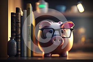 Penny-Pinching Bibliophile: Piggy Bank Among Books