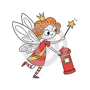 Penny the Postbox Fairy Whimsical Design photo