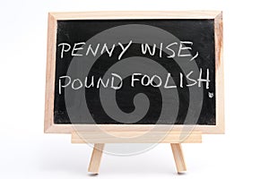 Penny wise, pound foolish photo