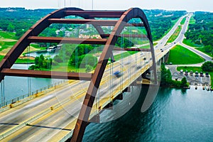 Pennybacker Bridge 360 highway Capital of Texas Bridge Close up Motion photo