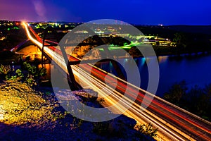 Pennybacker 360 Bridge Night Shot from Top photo