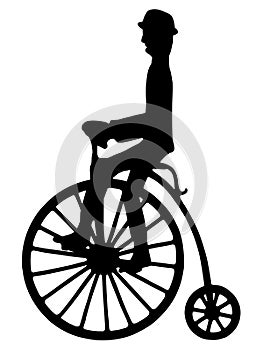 Pennyfarthing and rider