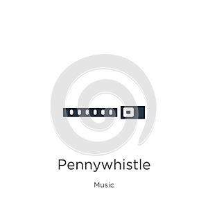Pennywhistle icon vector. Trendy flat pennywhistle icon from music collection isolated on white background. Vector illustration