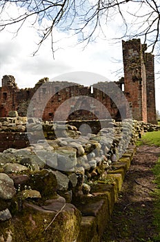 Penrith Castle Foundations - Landmarks in Penrith, Cumbria.