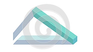 Penrose Triangle Impossible Shape Ã¢â¬' Mind-Bending Geometric Vector, vector design Generative AI