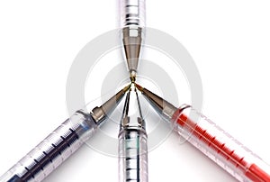 Pens indicate purpose photo