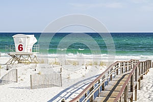 Pensacola Beach White Sands and blue-green waters photo