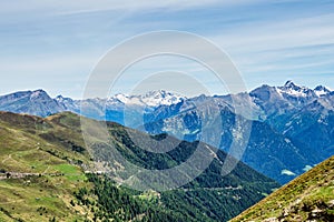Penser yoke or Penser Joch in the mountains of south tyrol italy europe