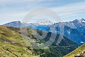 Penser yoke or Penser Joch in the mountains of south tyrol italy europe