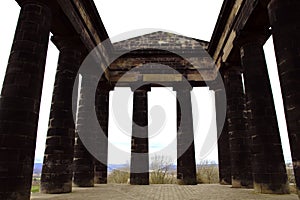 Penshaw Monument - famous landmark in Country Durham, North East England.