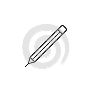 Pensil icon element of school icon for mobile concept and web apps. Thin line pensil icon can be used for web and mobile. Premium