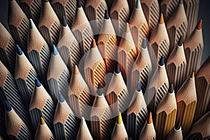 Pensils background, natural texture, pattern. Generative AI