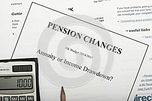 Pension change documents