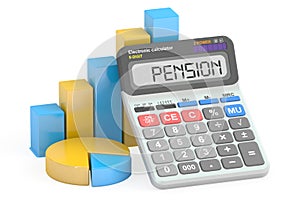 Pension concept, 3D rendering