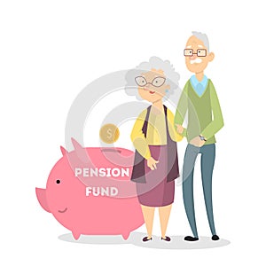 Pension fund concept.