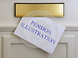 Pension illustration Letter Delivery