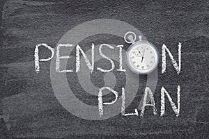 Pension plan watch photo