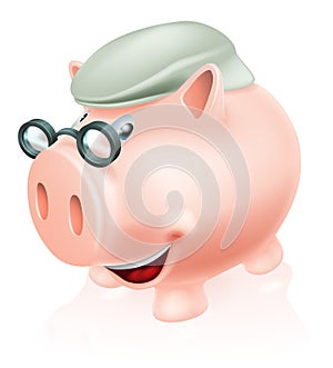 Pension plan savings concept