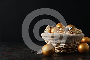 Pension rewards, returns and investment funding concepts, golden eggs