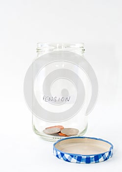 Pension savings jar