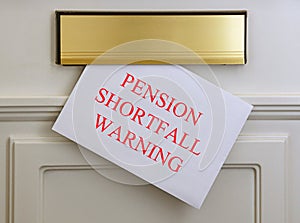 Pension shortfall warning Letter Delivery
