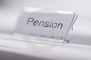 Pension Tag On Table