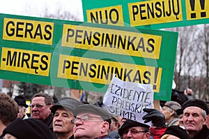 Pensioners protest
