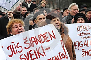 Pensioners protest
