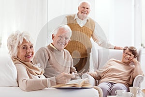 Pensioners of retirement home