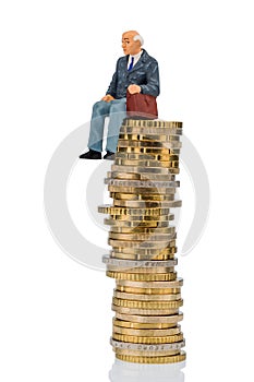 Pensioners sitting on cash pile