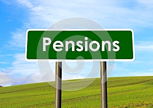 Pensions Sign