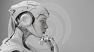 Pensive Android: Humanoid Robot Contemplating the Future of Technology