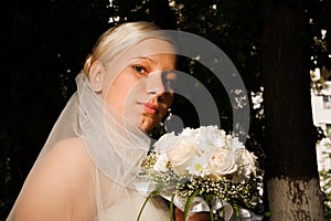 Pensive bride