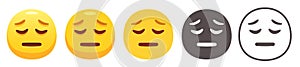 Pensive emoji