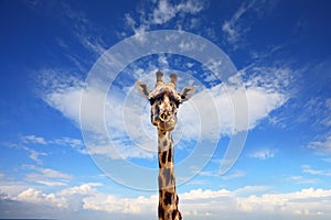 Pensive giraffe