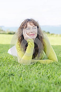 Pensive looking woman