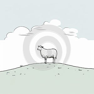 Pensive Sheep On Hilly Clouds: Editorial Cartooning With Clever Wit