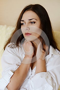 Pensive woman