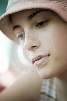 Pensive Young Girl photo