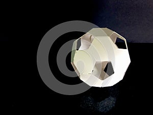 Pentagons and hexagons form polyhedral model