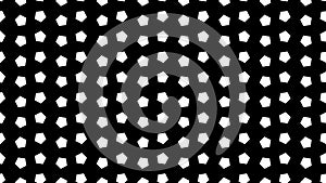 Pentagons motion background loop - Alpha Channel