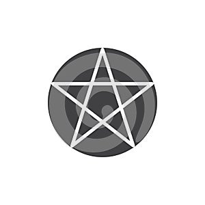 Pentagram or pentalpha vector icon