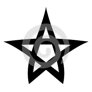 Pentagram symbol icon