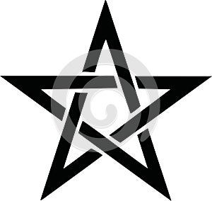 Pentagram symbol vector