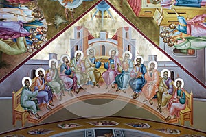 Pentecost Fresco on Tabor