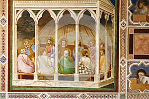 Pentecost by Giotto in Scrovegni Chapel